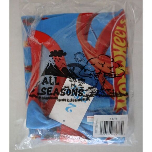 Hot Wheels Big Boys Sz 14/16 Blue 2-Pc L/S Pajama Shirt and Sleep Pants Set - Picture 4 of 5